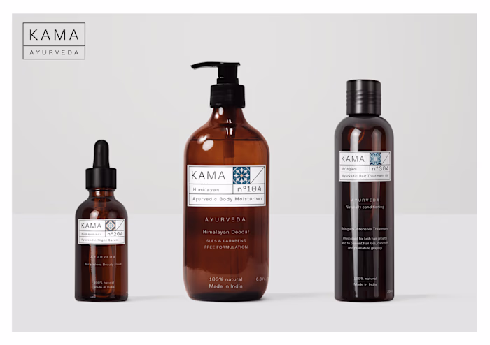 🌷 Kama Ayurveda Packaging Redesign