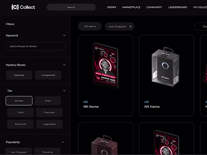 Collect NFT Sports Marketplace