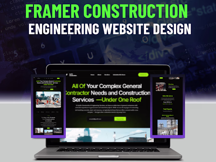 Framer Web Design company website