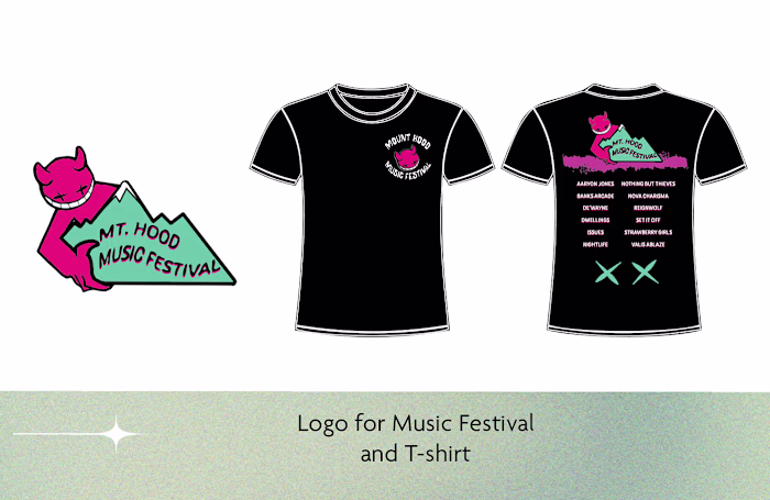 Logo and T-shirt Design for a Music Festival