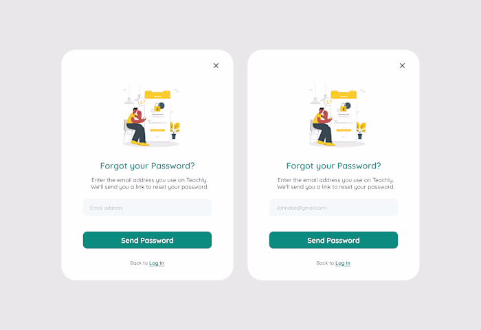 Password Reset (Modal)