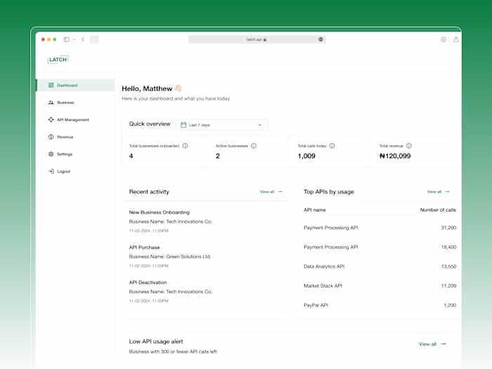 Simplifying API Management & Dynamic Pricing for Latch