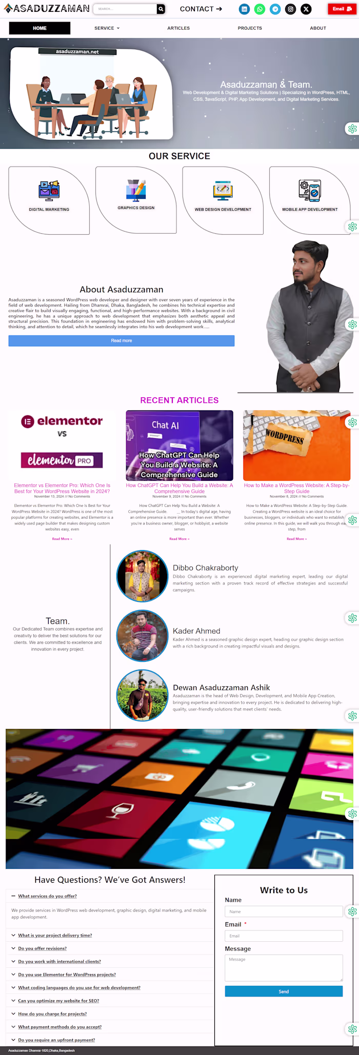 Modern Business Website Development