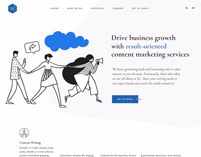 Ecrivains Corporate Website