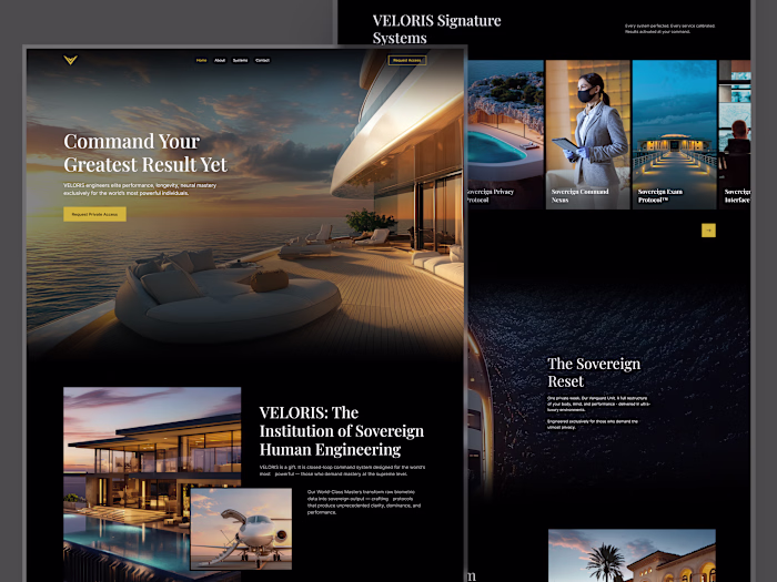 Luxury Lifestyle Management Website Design