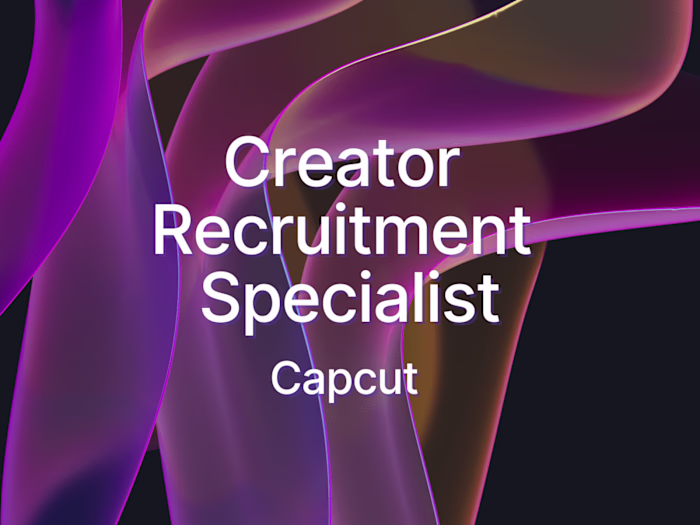 Creator Recruitment Specialist at CapCut