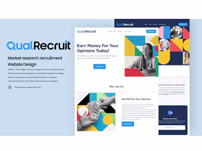 QualRecruit Website Design and Development