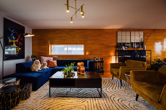 Not beige today! Colorful apartment in Amsterdam  