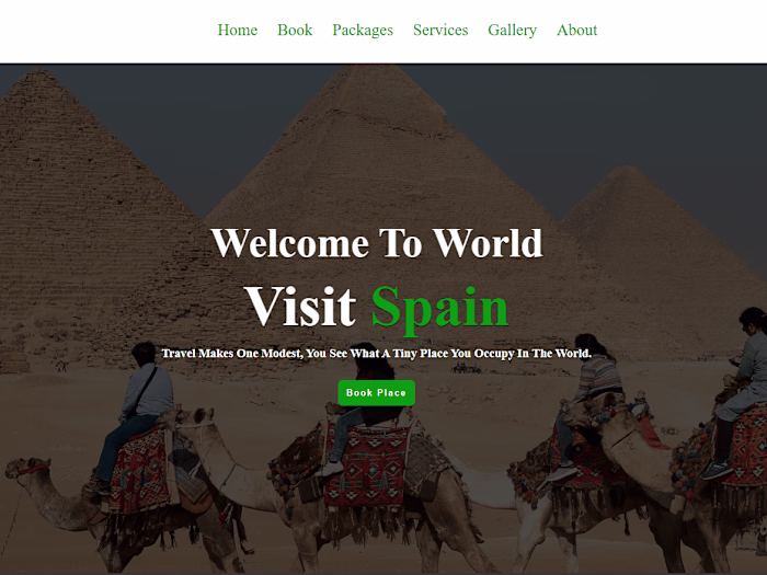 Travel Website Frontend