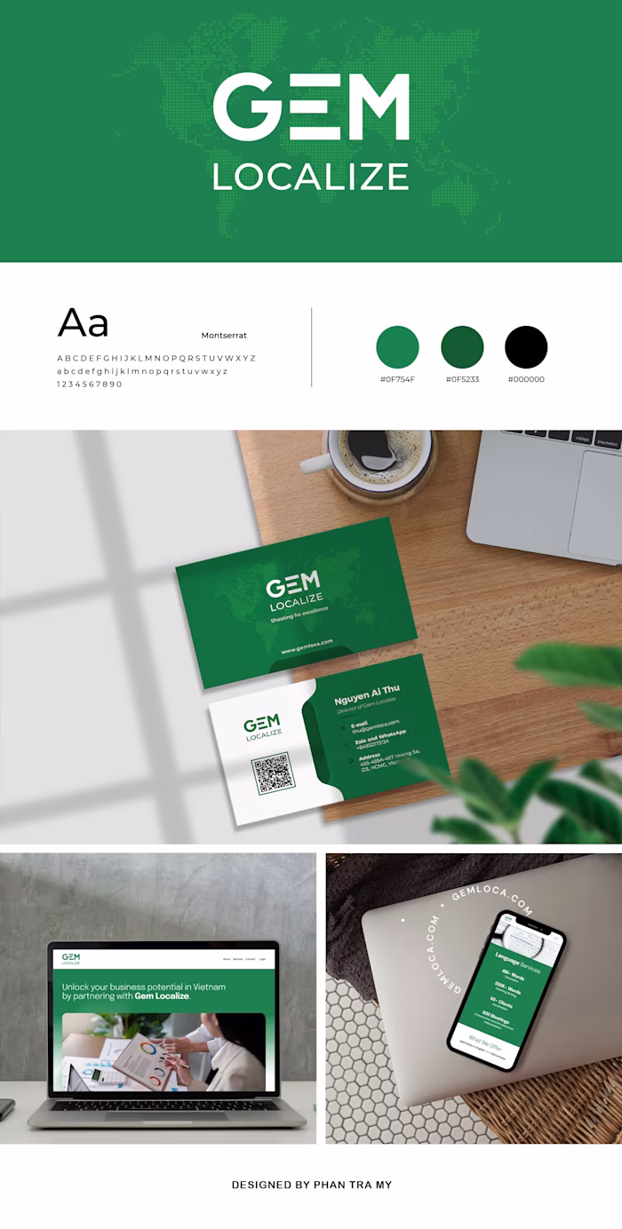 Branding and Website Design for Gem Localize 