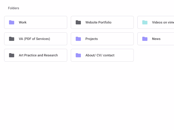 folder & file organization