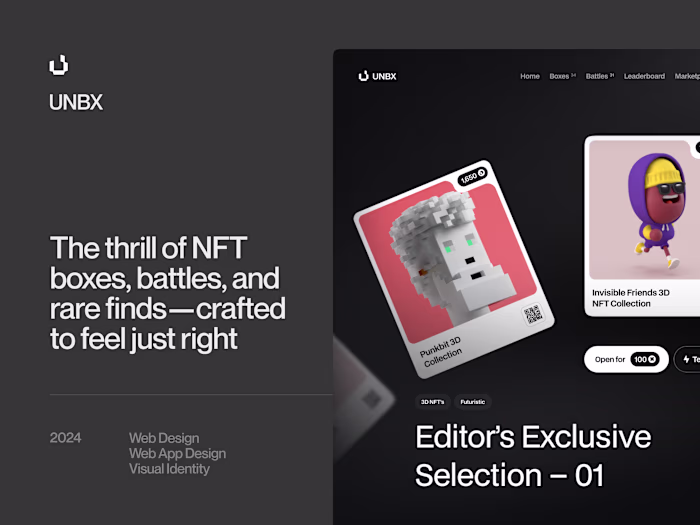 UNBX Platform UX/UI Design