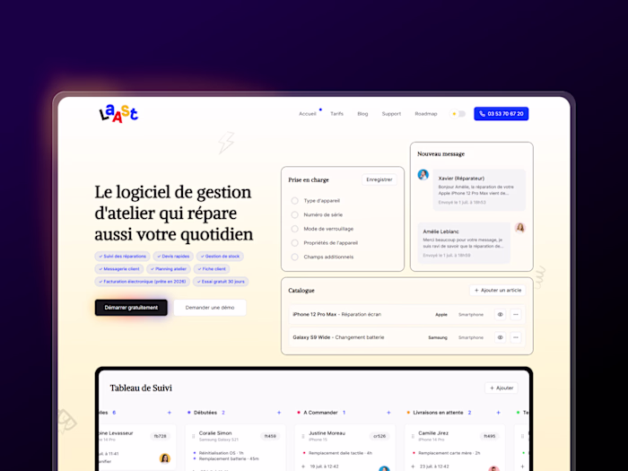 Laast.io - Website Design
