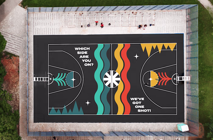 We’ve Got One Shot: Basketball Mural