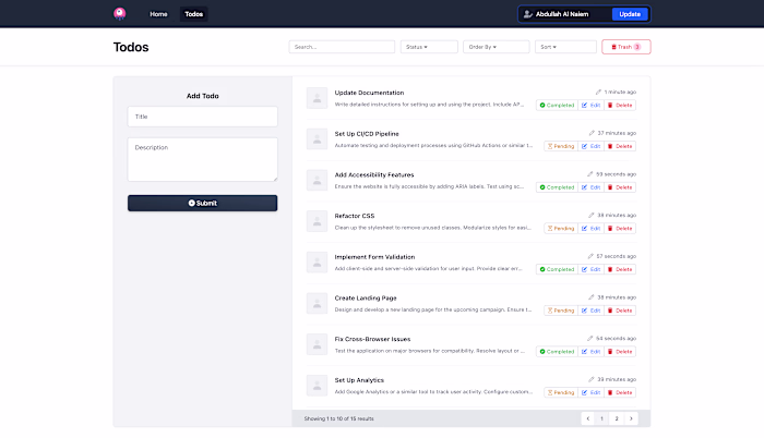 Laravel Livewire To-Do Application Development