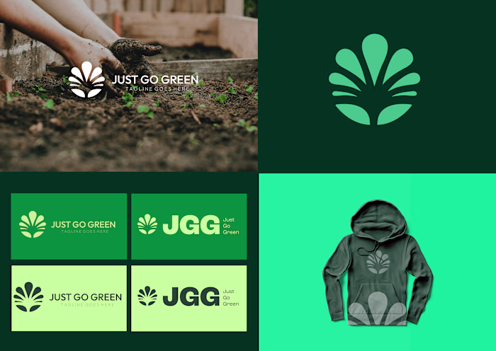 Just Go Green Logo + Branding