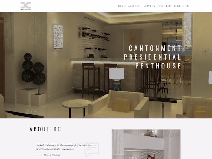 Website Redesign & Development for Design Consultants GH