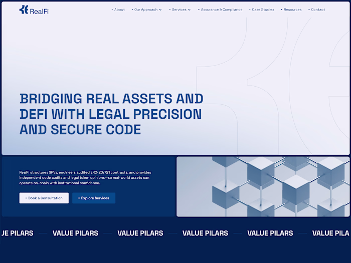 RealFi: Responsive Fintech SaaS Dashboard (Webflow + CMS)