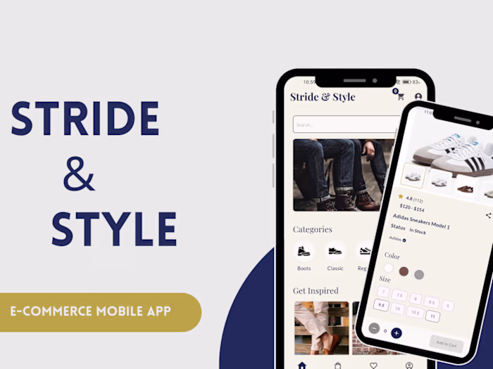 Stride & Style: Flutter E-Commerce App for Men's Footwear