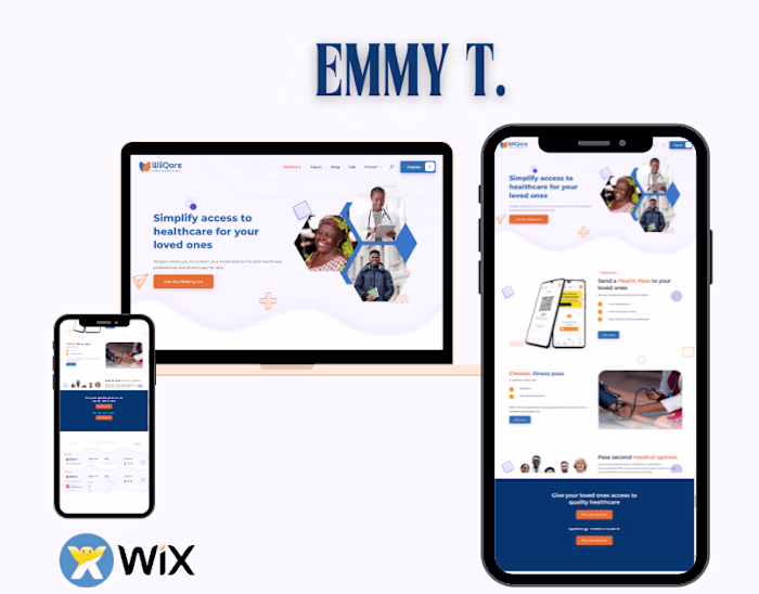 Wiiiqare Wix Landing page :: Behance