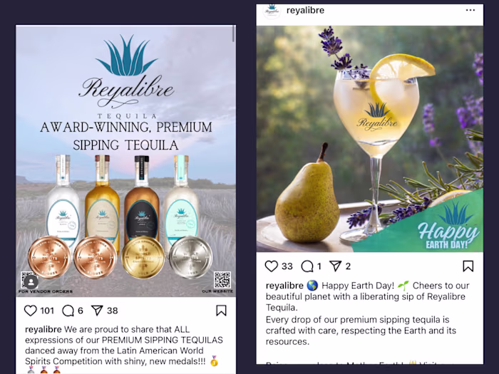 Social Media & Copy Strategy for Reyalibre Premium Tequila