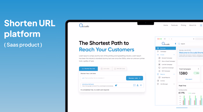 Shorten URL platform ( Saas product )