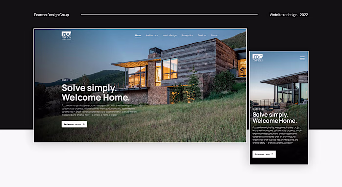 Pearson Design Group - Website Redesign