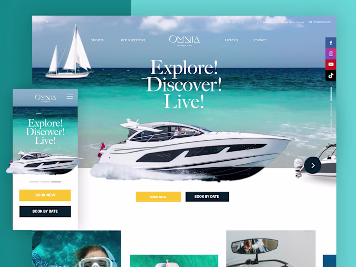 Boat landing page