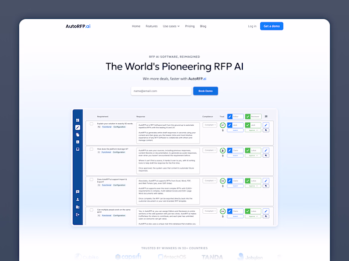 AutoRFP.ai: Framer Website