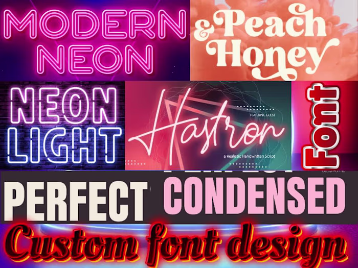 Custom font design and typography for your business