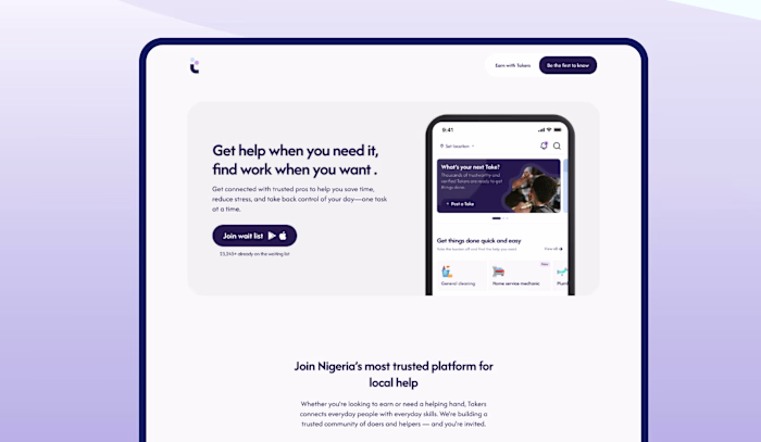 Takers  Marketing Landing Page