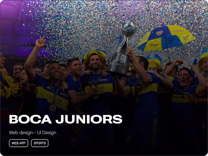 Boca Juniors - Web Design
