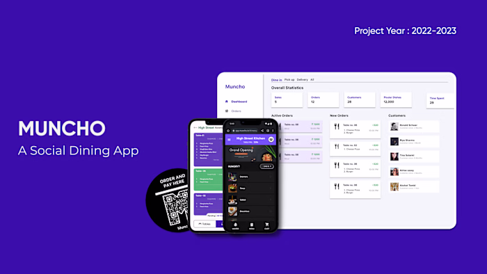 Muncho - Social Dining App | UI UX Case Study