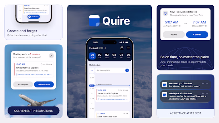 Quire App - A smart calendar app for sales professionals