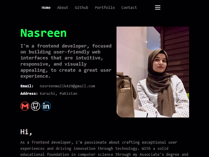 My Personal Portfolio Website