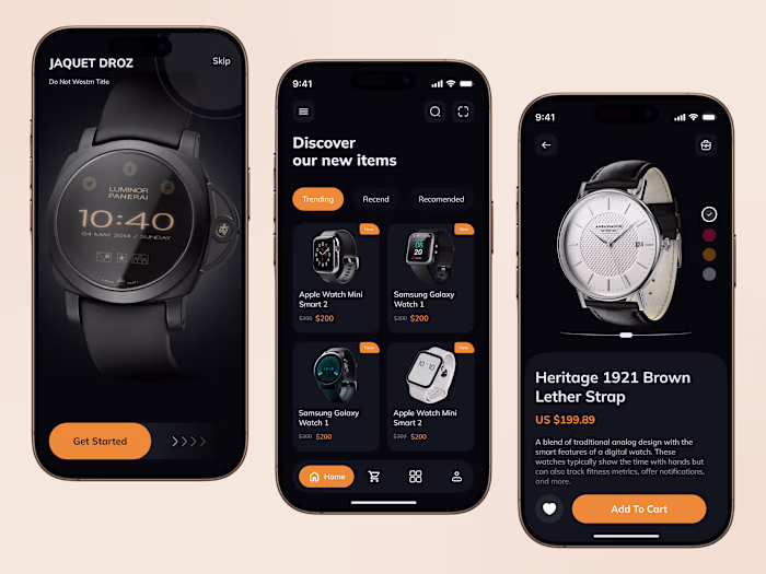 Luxury Watch Smart Mobile App Design Hello, Everyone! 👋 Dis...