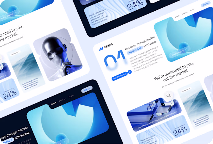 Architectural Agency Landing Page