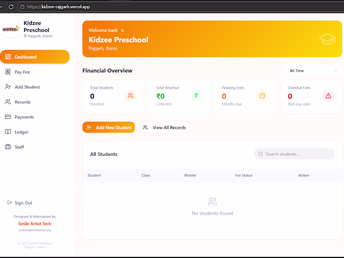 Developed a complete School ERP