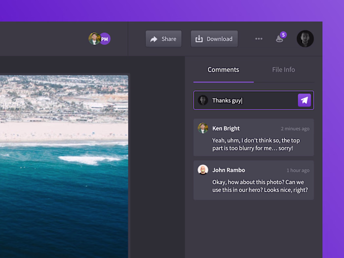 Droplr - Drop View Redesign