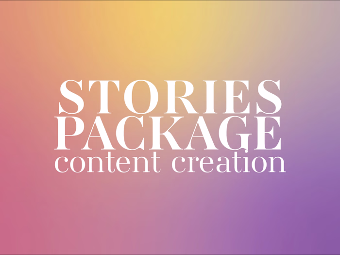 Content Creation | Instagram Stories