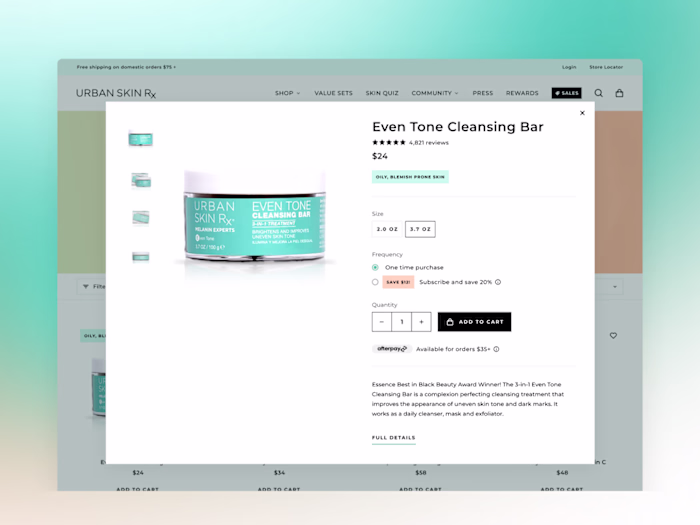 UrbanSkinRx Website Redesign and Updates