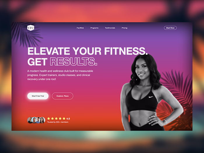Vanguard Fit Club — Gym Website