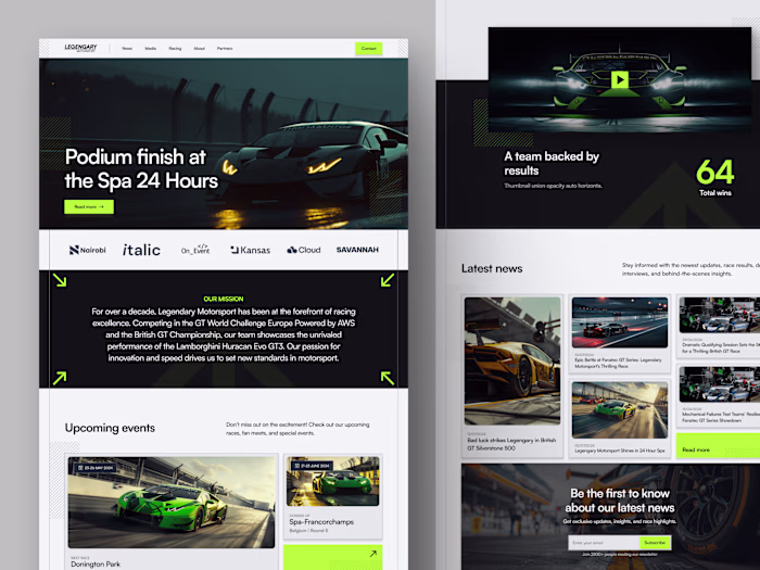 Fueling excitement with a bold new website