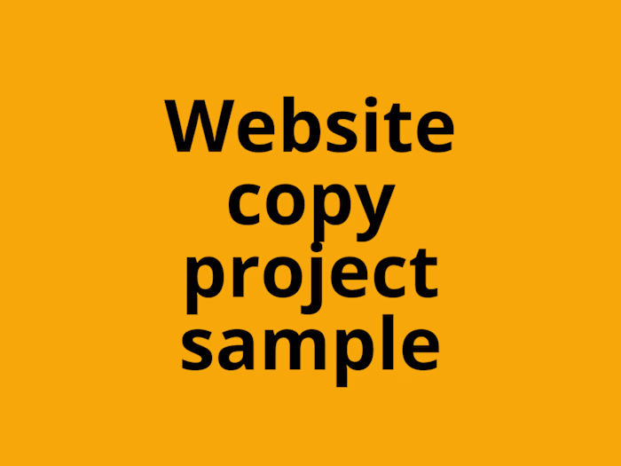 Website copywriting