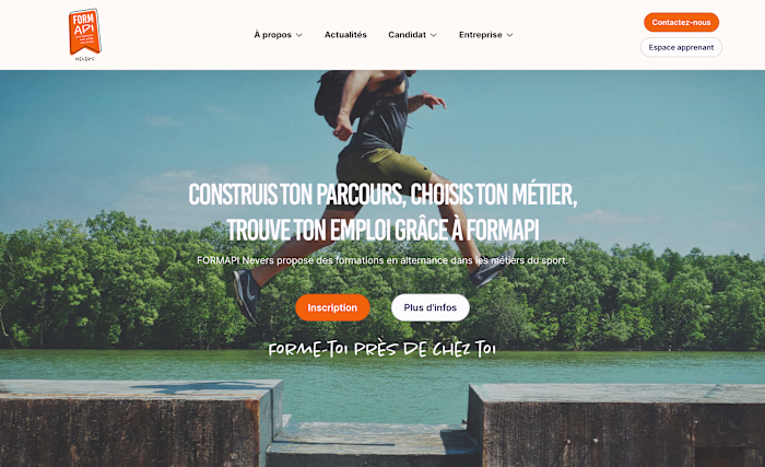 Framer Sports Training School Website