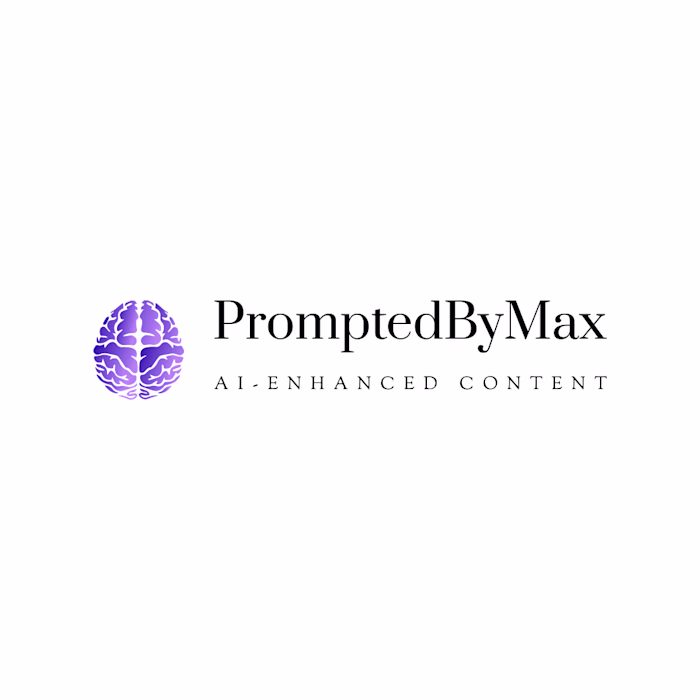 PromptedByMax Logo – AI-Enhanced Brand Identity