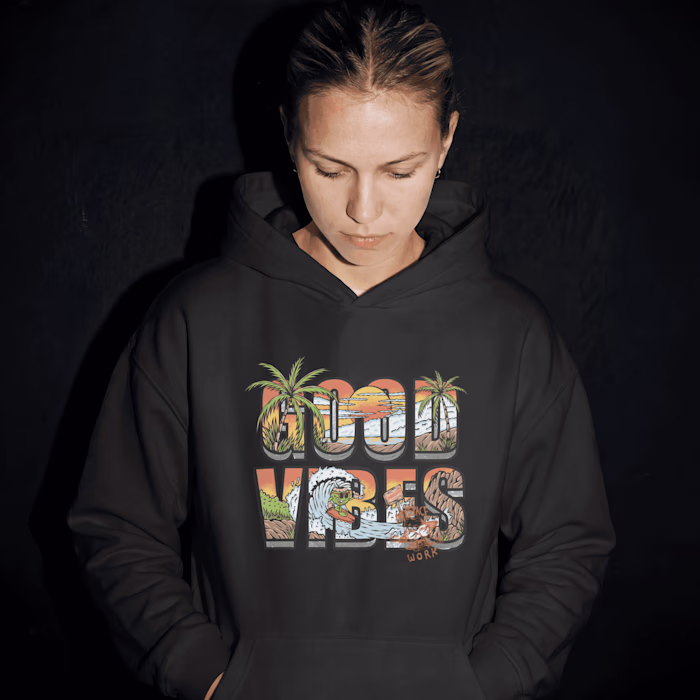 Design good vibes for tshirt