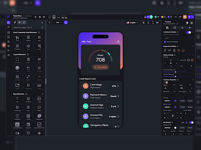 Product Design for FlutterFlow's development platform