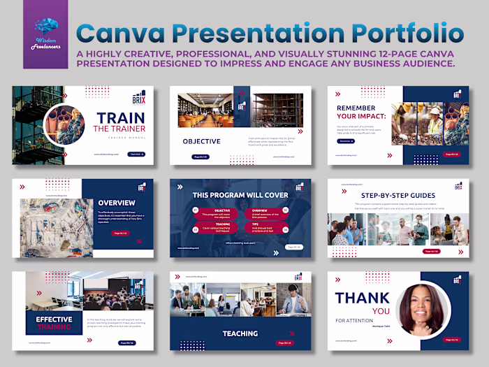 Creative 45-Page Canva Presentation Design