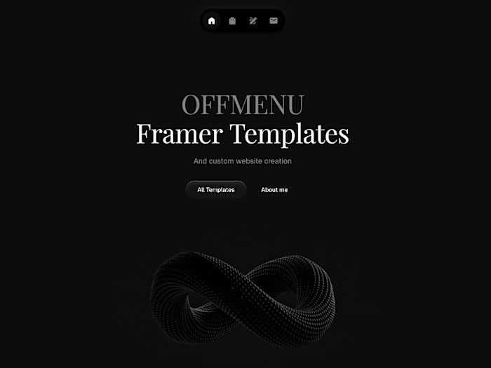 Off-Menu Framer Template Store